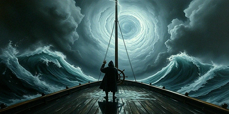 No meio da tempestade, subir ao mastro para ver a mão que treme no leme